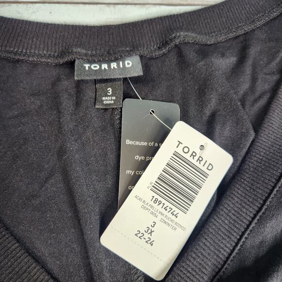 Torrid  Mini Jersey Bodycon Dress Black Size 3X NWT - Picture 7 of 10